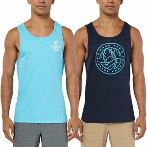Hang Ten Men's Tank Tops in Blue/Light Blue